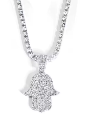 Our crazy Hamsa necklace