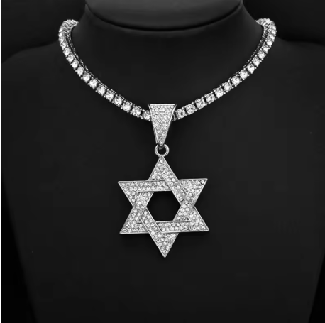 שרשרת מגן דוד מנצנצת